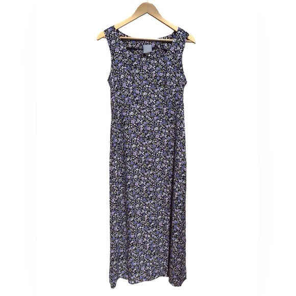 Rabbit Rabbit Rabbit Designs Vintage Floral Sleeveless Maxi Dress - Picture 1 of 12
